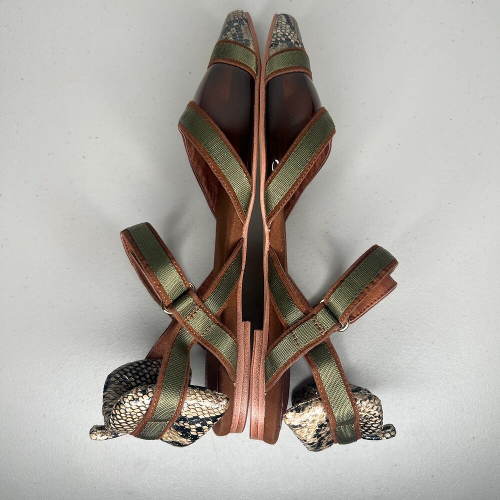 Jeffrey Campbell Python Pointed Toe Flats Size 6 - image 6